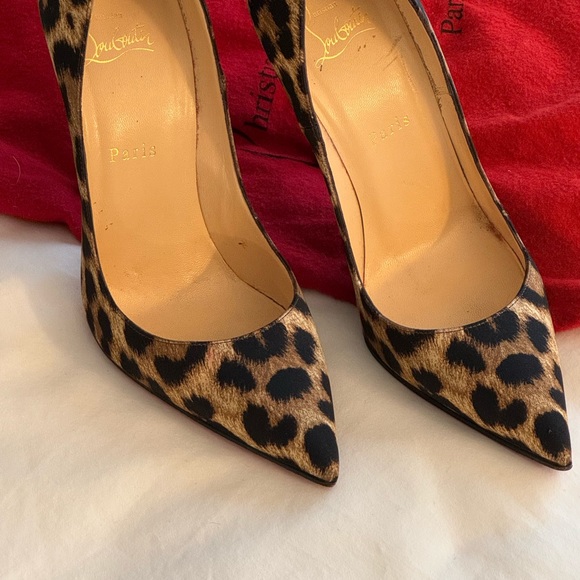 Christian Louboutin Leopard Print Heels - Picture 4 of 10